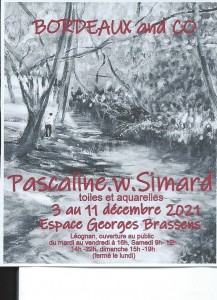 Exposition Pascaline.W.Simard, Espace G.Brassens à Léognan